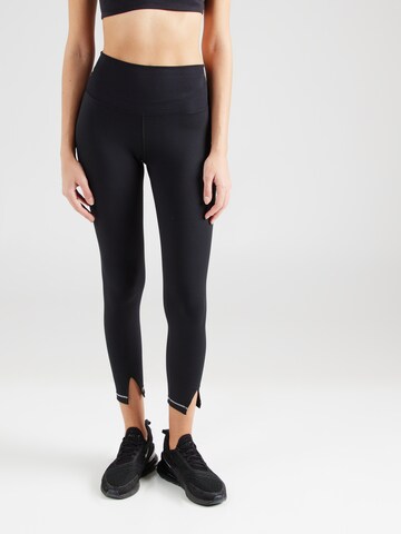 NIKE Skinny Sportsbukser 'ONE' i sort: forside