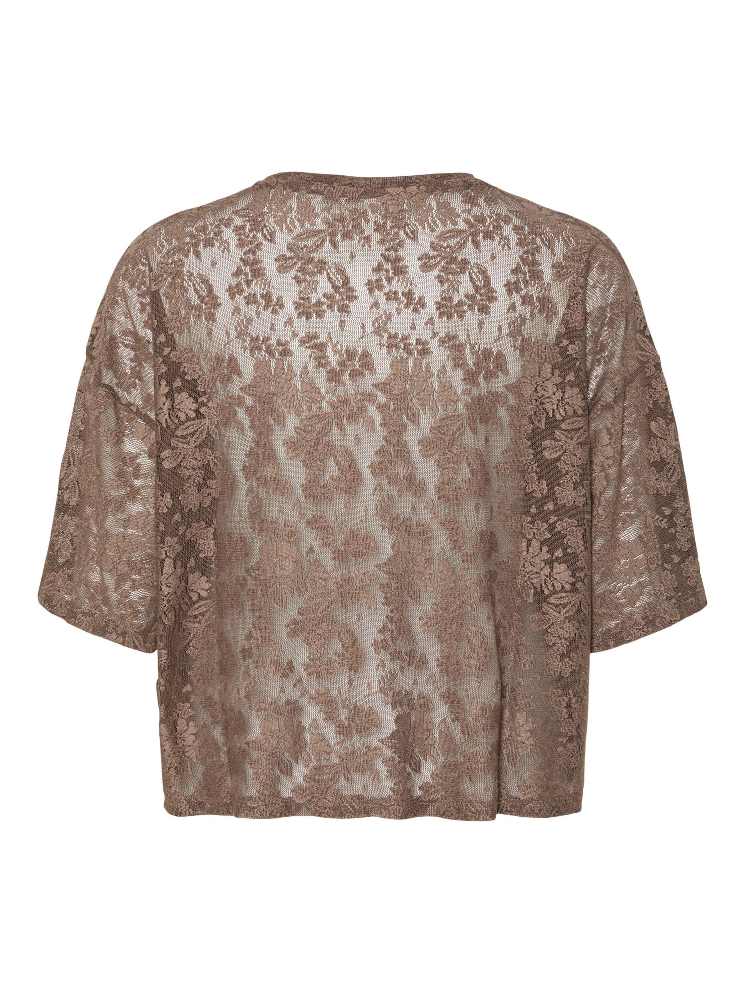 T-shirt 'Mia' Vero Moda Curve en marron