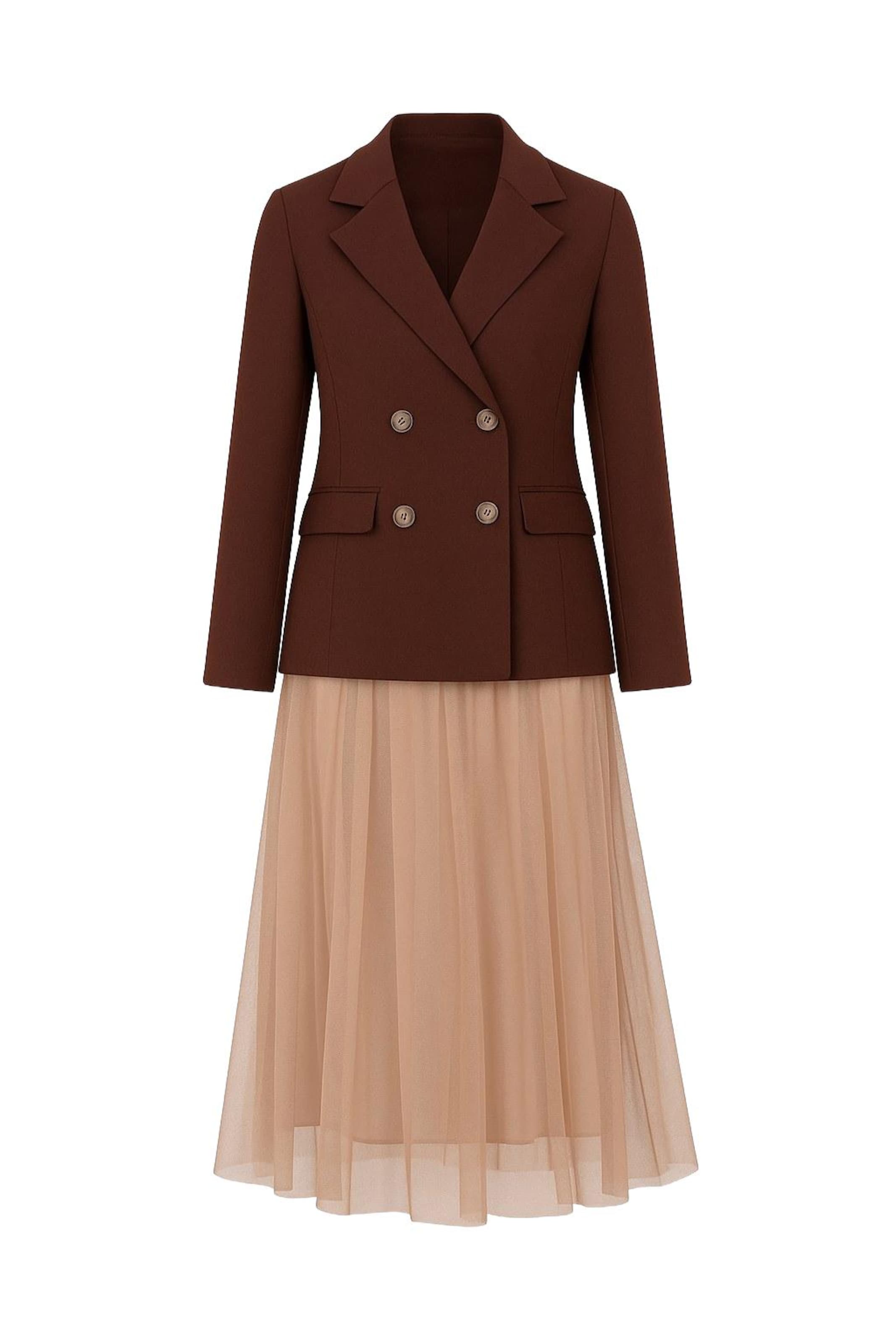 MODAMIHRAM Kostüm in Braun: Vorderseite