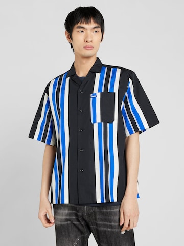 HUGO Blue Comfort fit Overhemd 'Eligino' in Zwart: voorkant