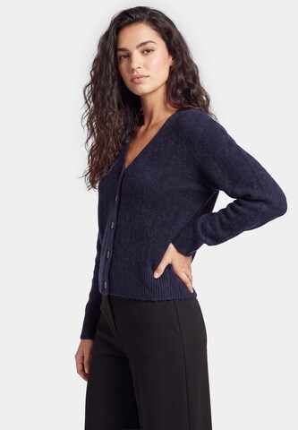 usha BLACK LABEL Gebreid vest in Blauw: voorkant
