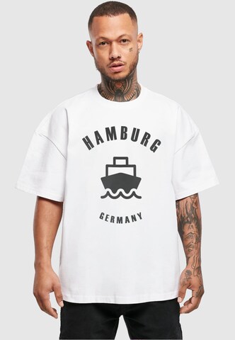 T-Shirt 'Hamburg' Merchcode en blanc : devant