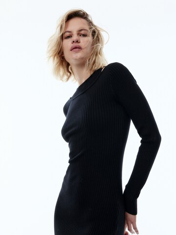 EDITED Knitted dress 'Yandra' in Black