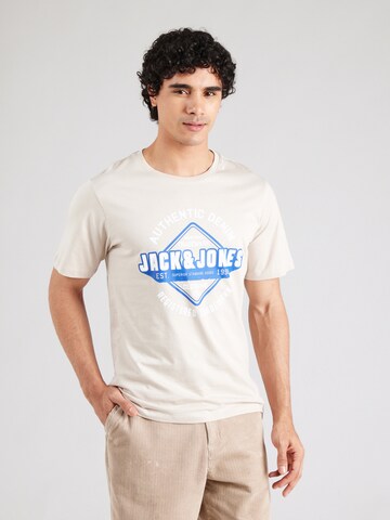 JACK & JONES Särk, värv beež: eest vaates