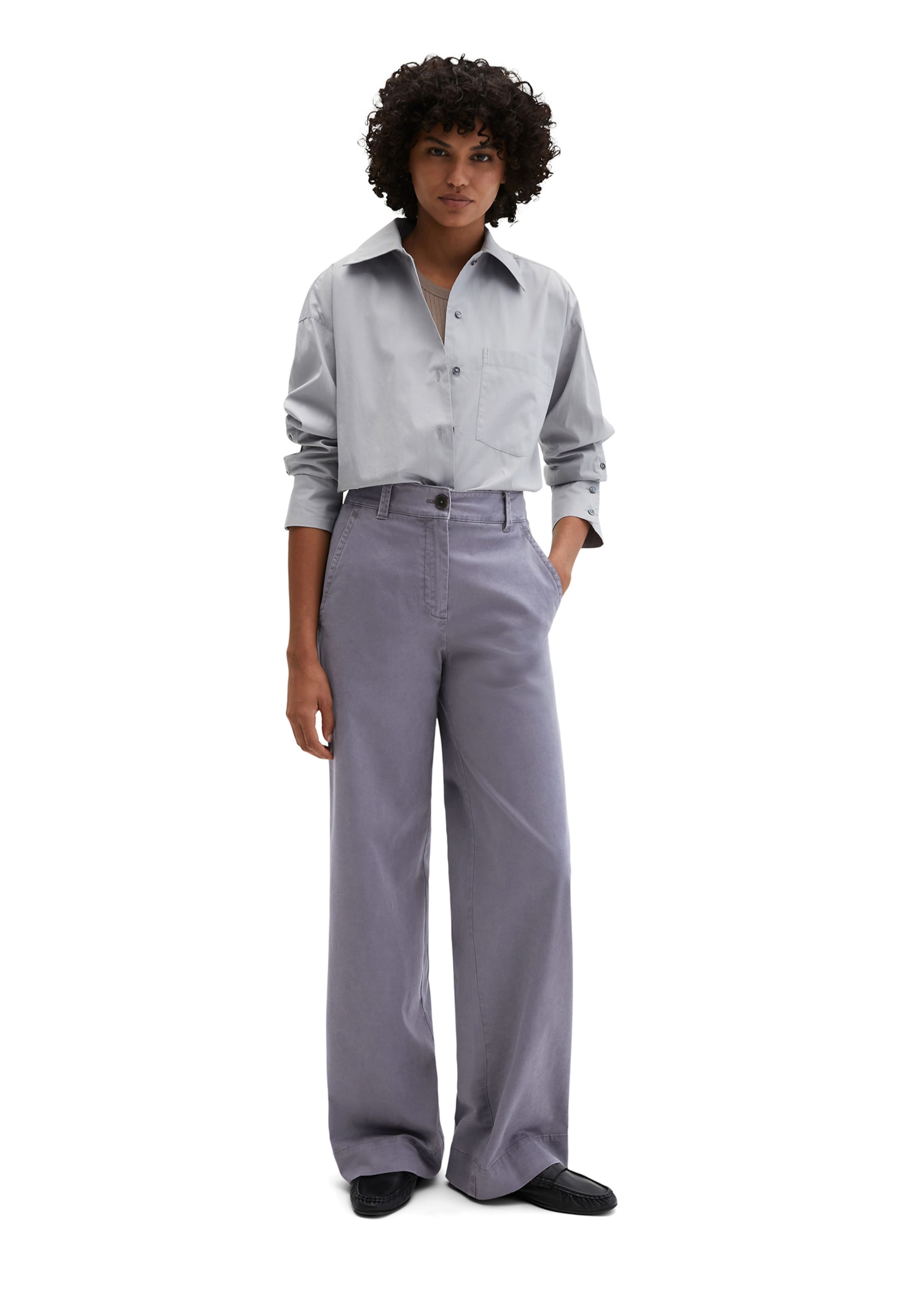 Marc O'Polo Regular Broek in Grijs