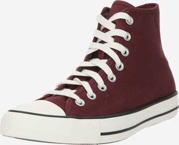 Baskets hautes 'CHUCK TAYLOR ALL STAR' CONVERSE en rouge : devant