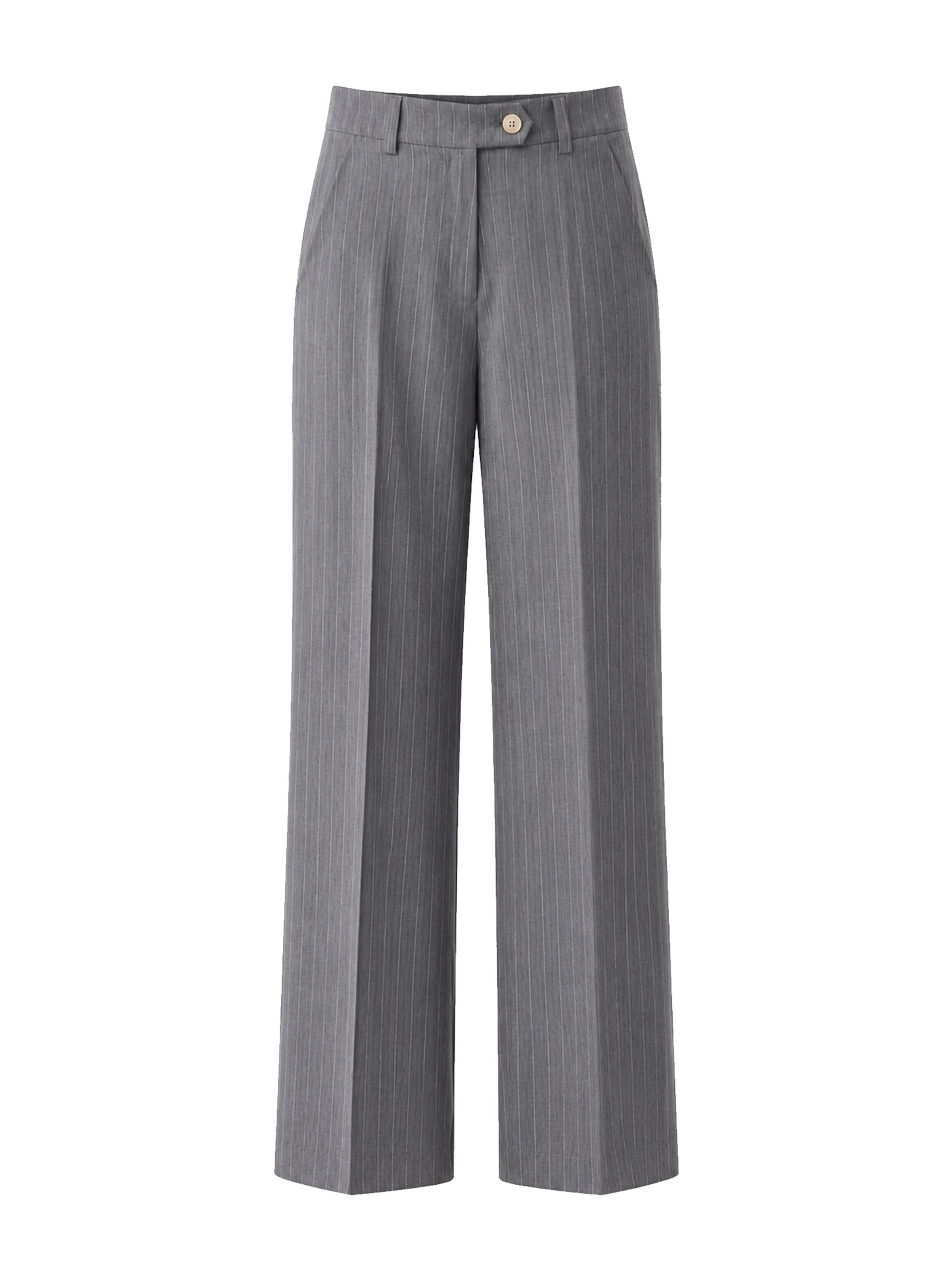 MB by Marta Buzolic Regular Broek in Grijs: voorkant