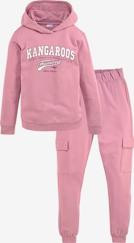 KangaROOS Sweatsuit in Pink: front