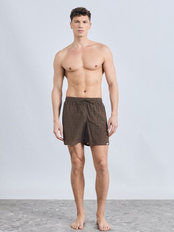 DIESEL Badshorts 'SPORT-41-UTLT' i brun