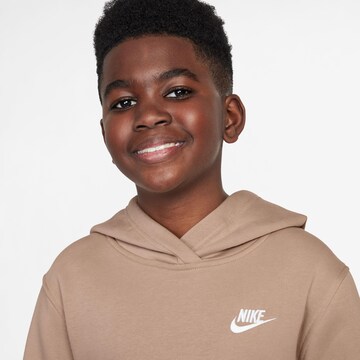 Nike Sportswear Sweatshirt 'Club Fleece' in Braun