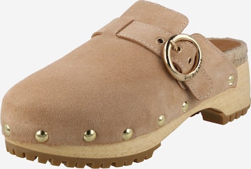 See by Chloé - Socas 'VIVIANE' em bege: frente