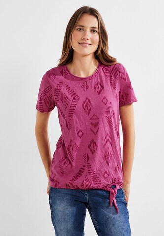 CECIL T-shirt i rosa: framsida