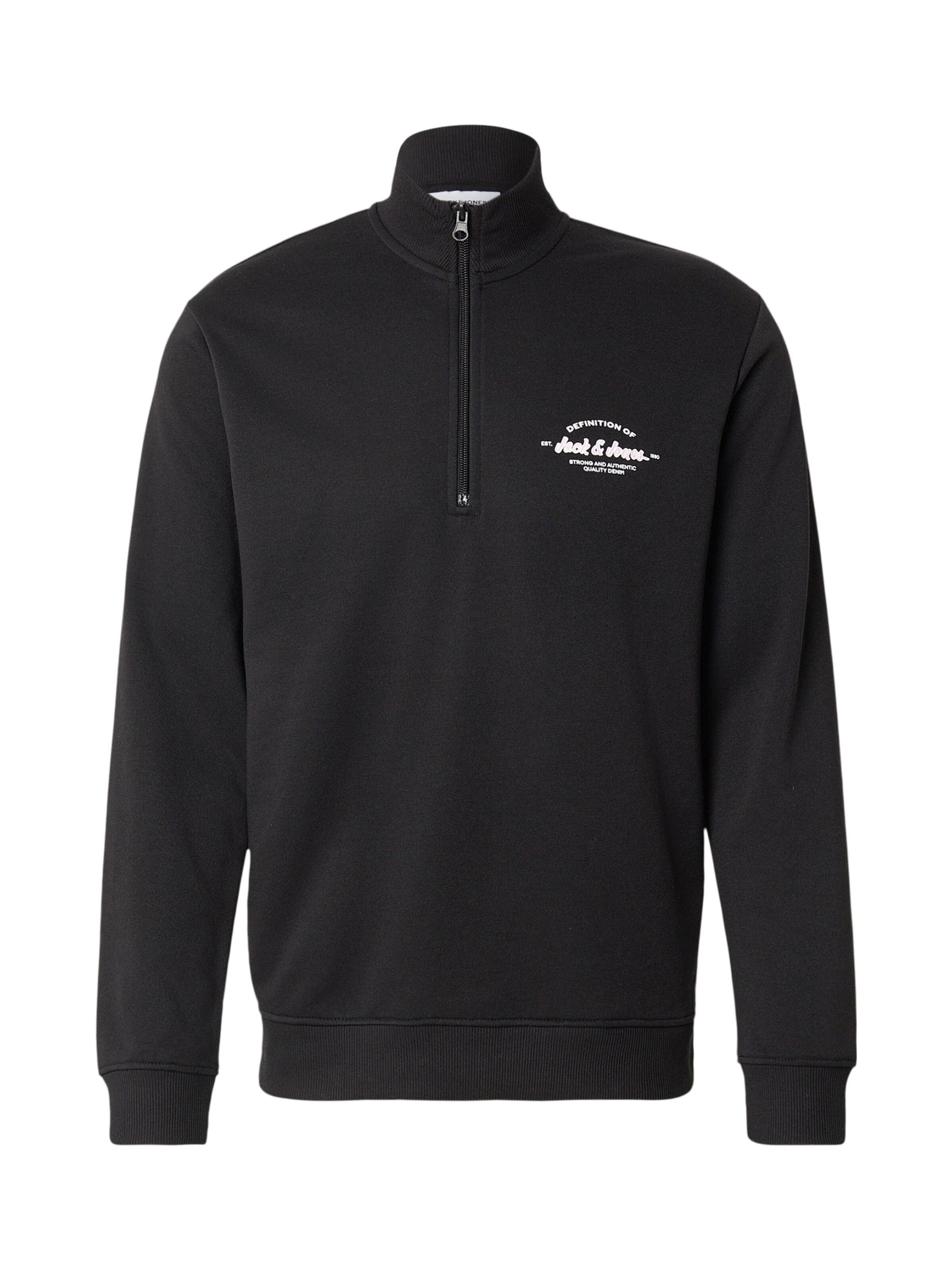 Felpa 'JJBRANDON' di JACK & JONES in nero: frontale