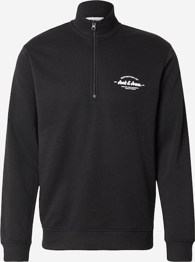 JACK & JONES Sweater majica 'JJBRANDON' u crna / bijela, Pregled proizvoda