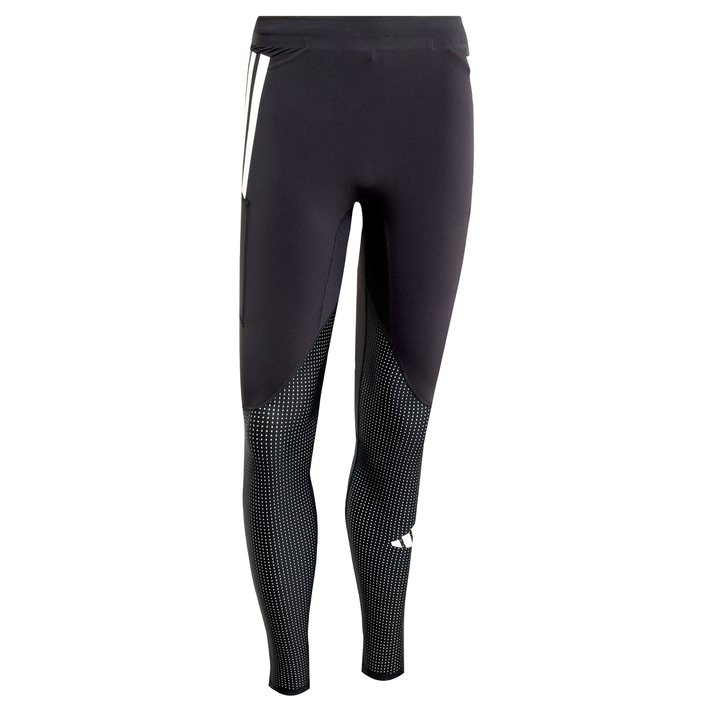 ADIDAS PERFORMANCE - Skinny Calças de desporto 'Adizero' em preto: frente