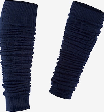 ESPRIT Leg Warmers 'Rib' in Blue: front