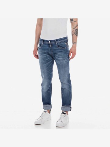 REPLAY Skinny Jeans in Blue: front