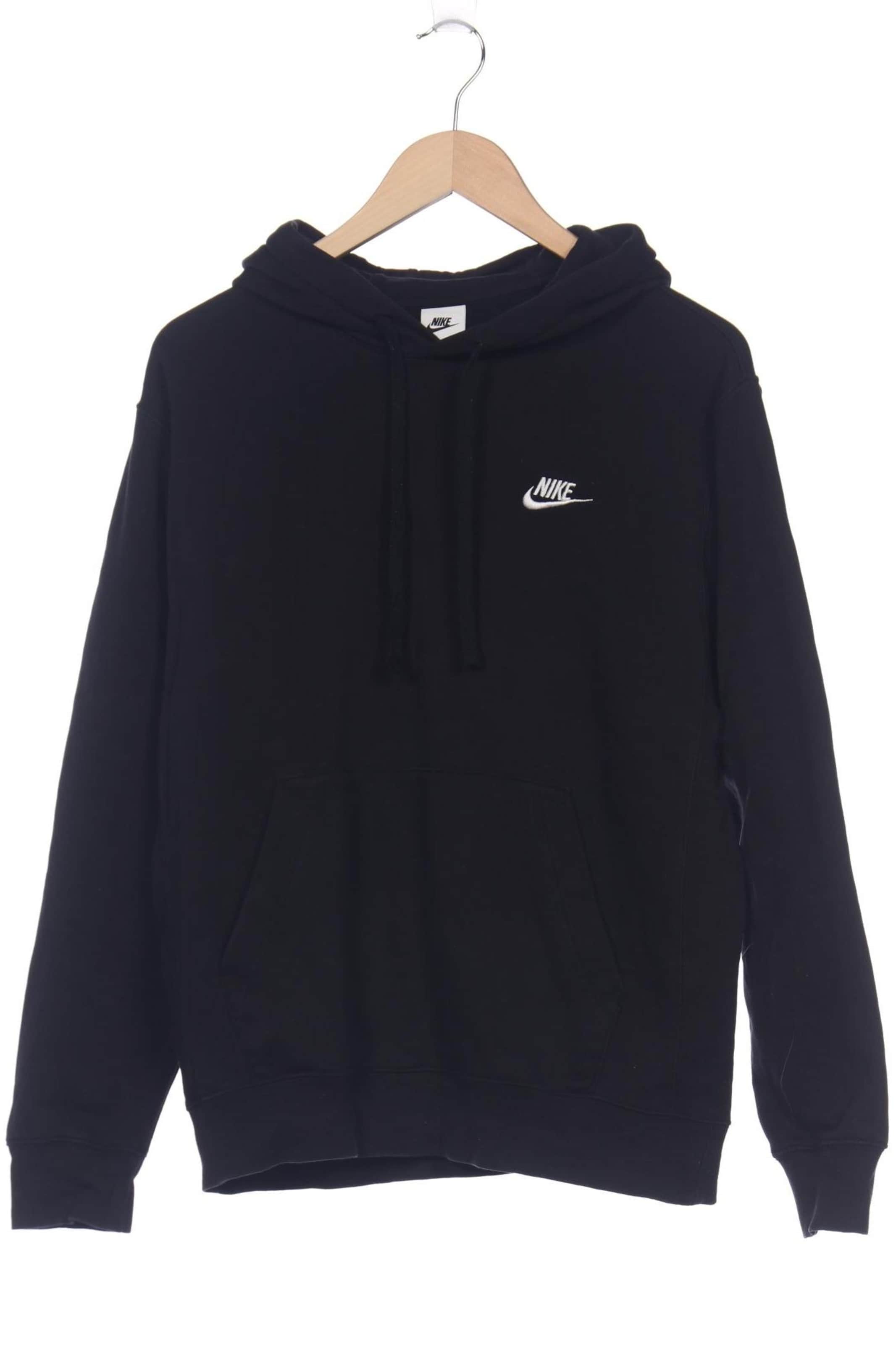 NIKE Sweatshirt & Zip-Up Hoodie in S in Black: front