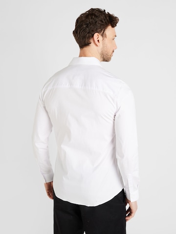 TOPMAN Slim Fit Hemd in Weiß