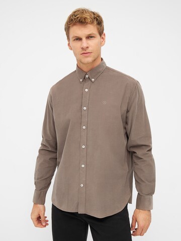 Sea Ranch Regular fit Button Up Shirt 'Lester' in Beige: front