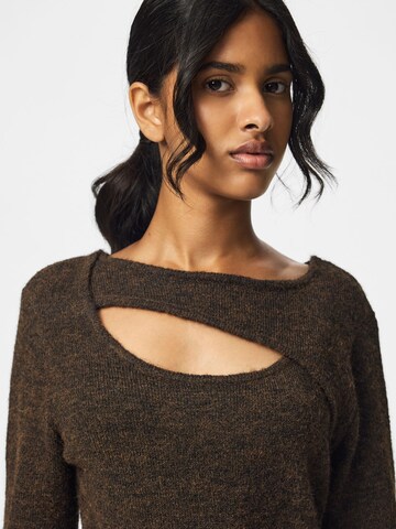 PIECES Pullover 'VALLIE' i brun