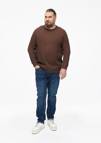 s.Oliver Men Big Sizes Sweatshirt in Braun