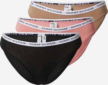 Slip TOMMY HILFIGER en marron : devant