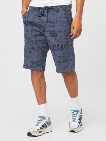 CAMP DAVID Regular Pants 'Cinque Terre' in Blue: front