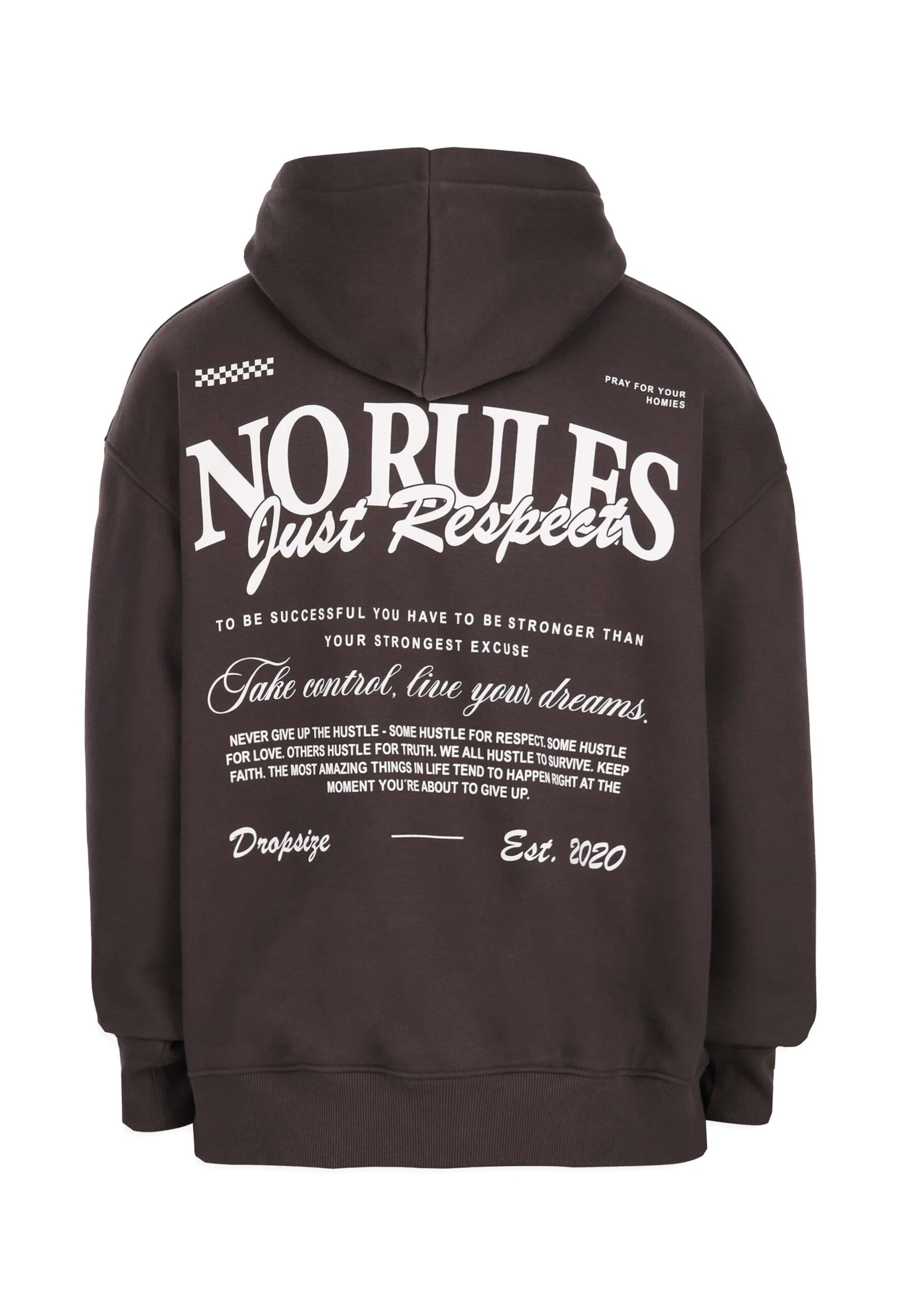Dropsize Sweatshirt 'No Rules' in Bruin