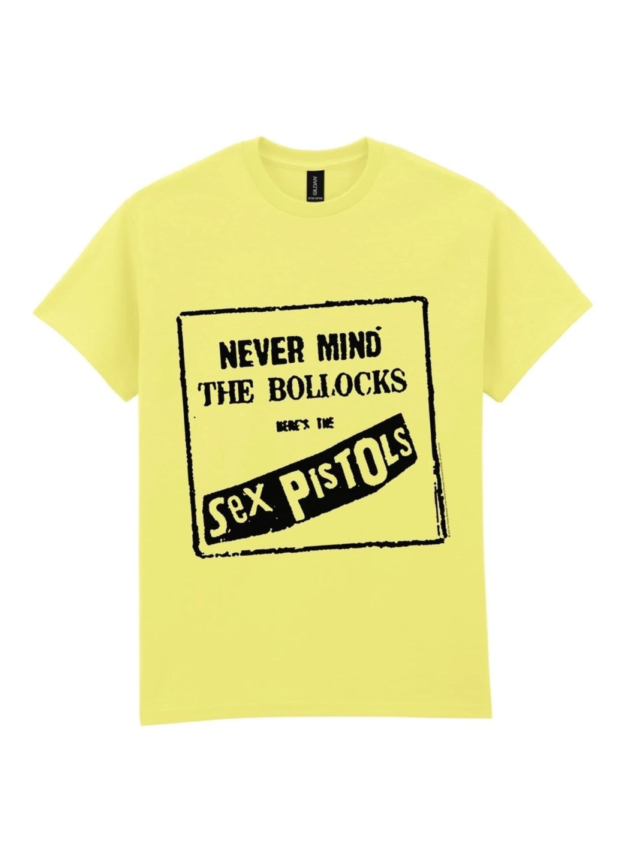 Sex Pistols Koszulka 'Never Mind The Bollocks' w kolorze żółty: przód
