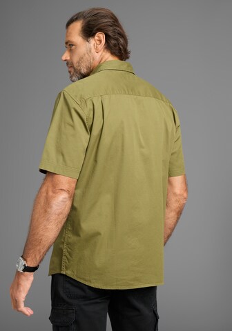 Man's World Regular fit Button Up Shirt in Green