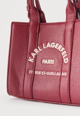 Karl Lagerfeld Дамска чанта 'Rue St-Guillaume' в червено