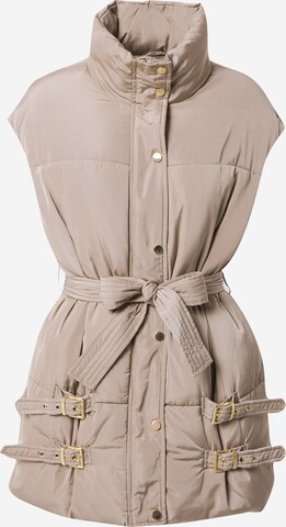 Gilet 'Isabell' Hoermanseder x About You en beige : devant