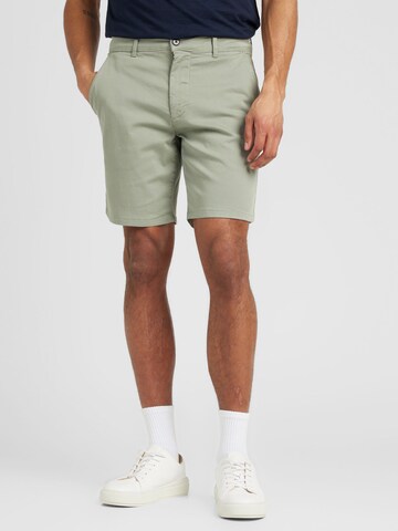minimum Štandardný strih Chino nohavice - Zelená: predná strana