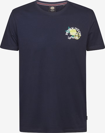 Petrol Industries Shirt 'CosmosAzul' in Blauw: voorkant