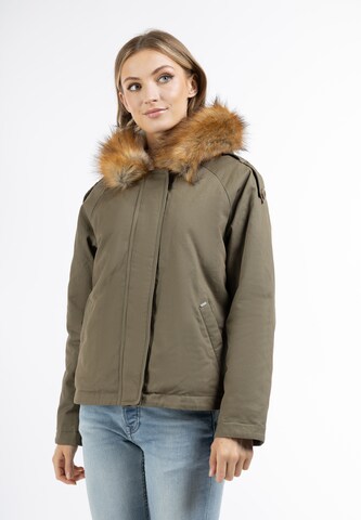 DreiMaster Vintage Winter jacket in Green: front