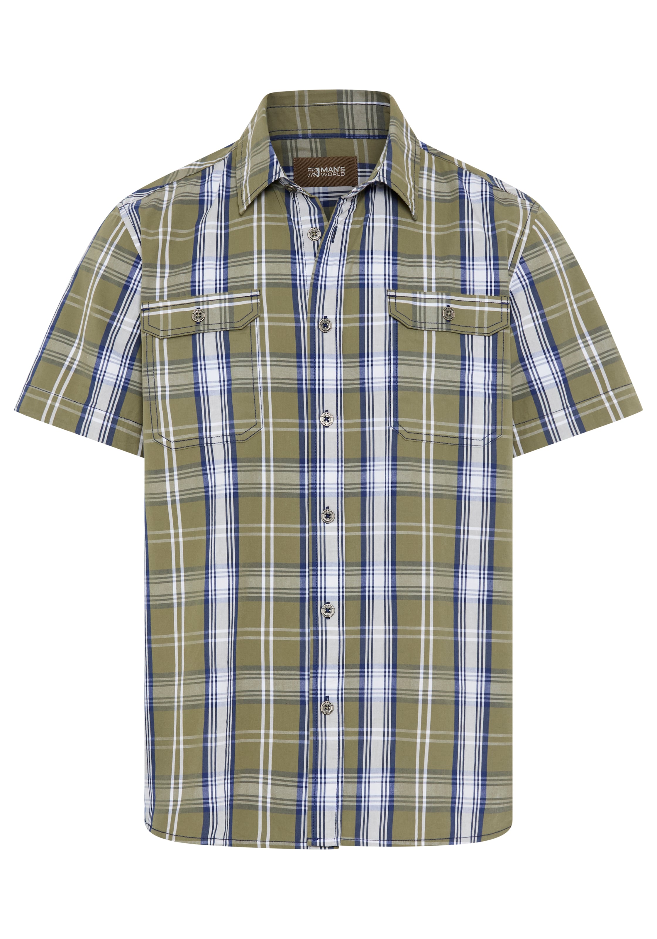 Man's World Button Up Shirt in Mixed colors: front