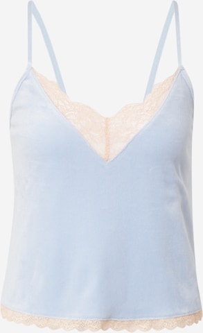 ABOUT YOU x hunkemöller - Camiseta para dormir 'Cami' en azul: frente