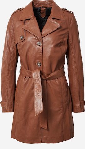 Gipsy Between-seasons coat in Brown: front