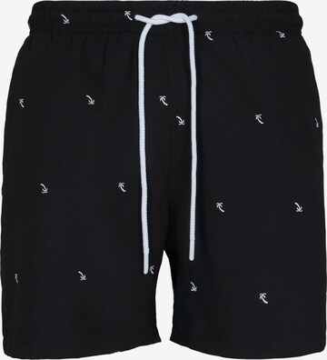 Urban Classics Board Shorts in Black: front