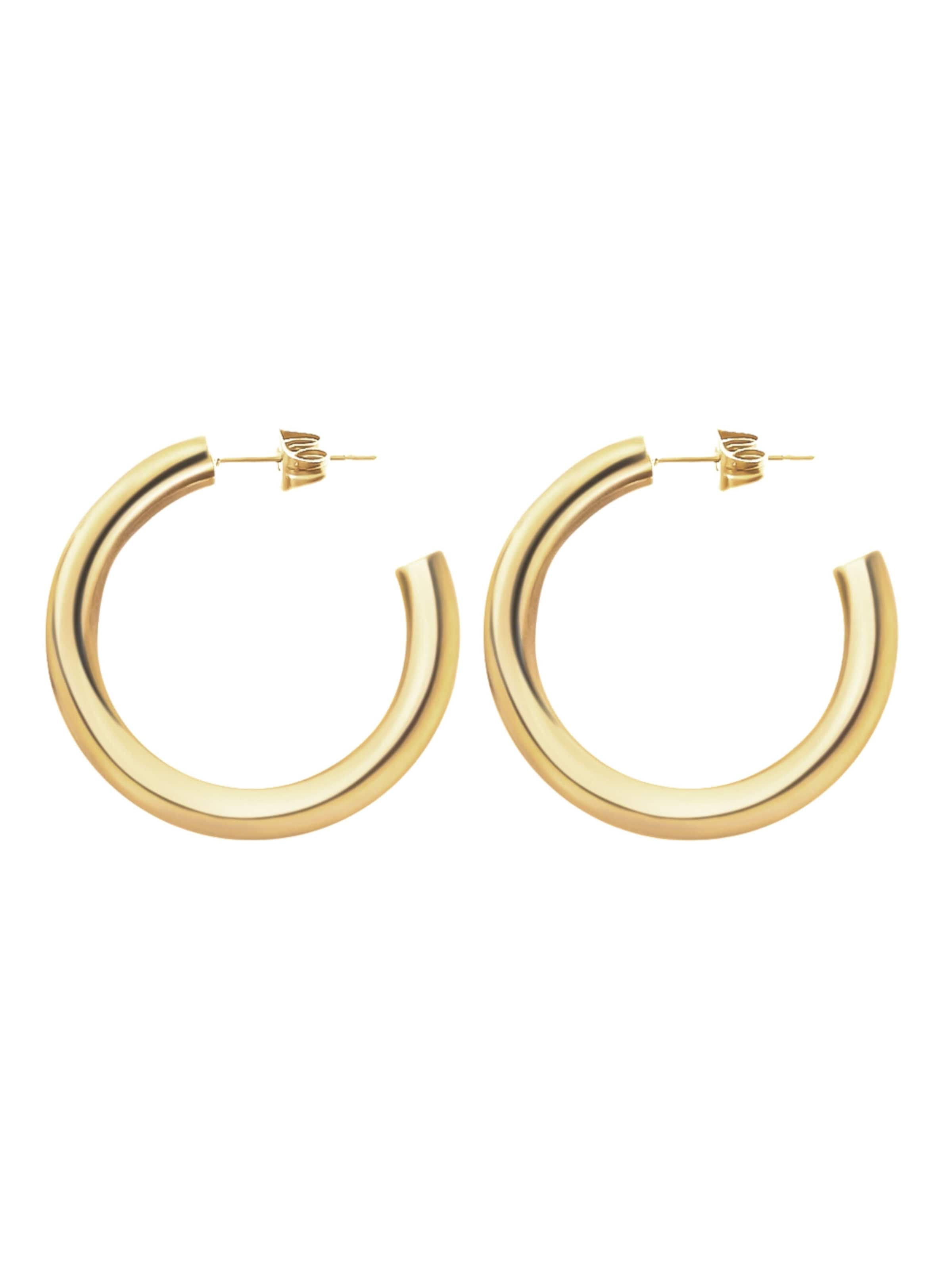 GOOD.designs Creolen in Gold: Vorderseite