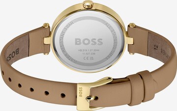 BOSS Analoog horloge in Bruin