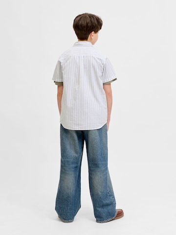 Jack & Jones Junior Regular fit Button Up Shirt 'JJDevin' in White