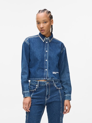 Chemisier KARL LAGERFELD JEANS en bleu : devant
