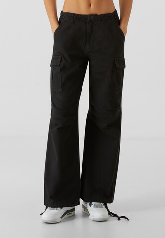 Wide leg Pantaloni cargo 'Nova 2' di 2Y Studios in nero: frontale