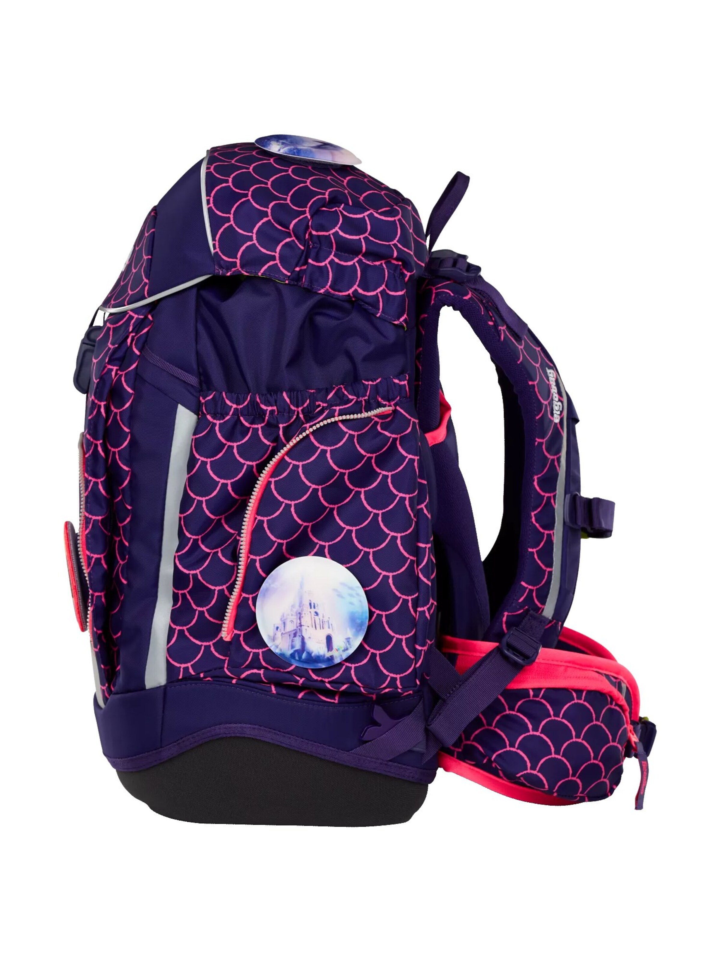 ergobag Backpack 'Schulranzen-Set maxi Set' in Purple
