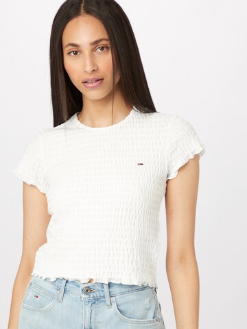 Tommy Jeans - Camiseta en blanco: frente