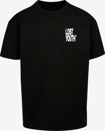 Lost Youth Shirt 'Life Is Sweet' in Zwart: voorkant