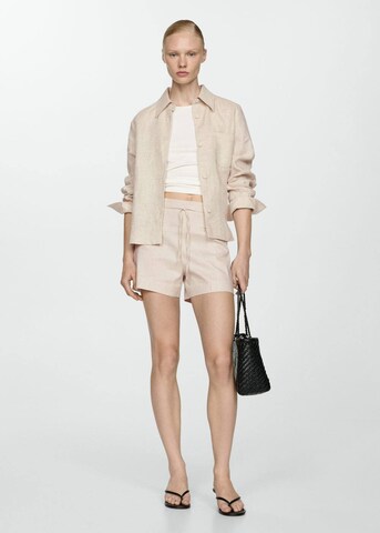 MANGO Regular Broek 'Rio' in Beige