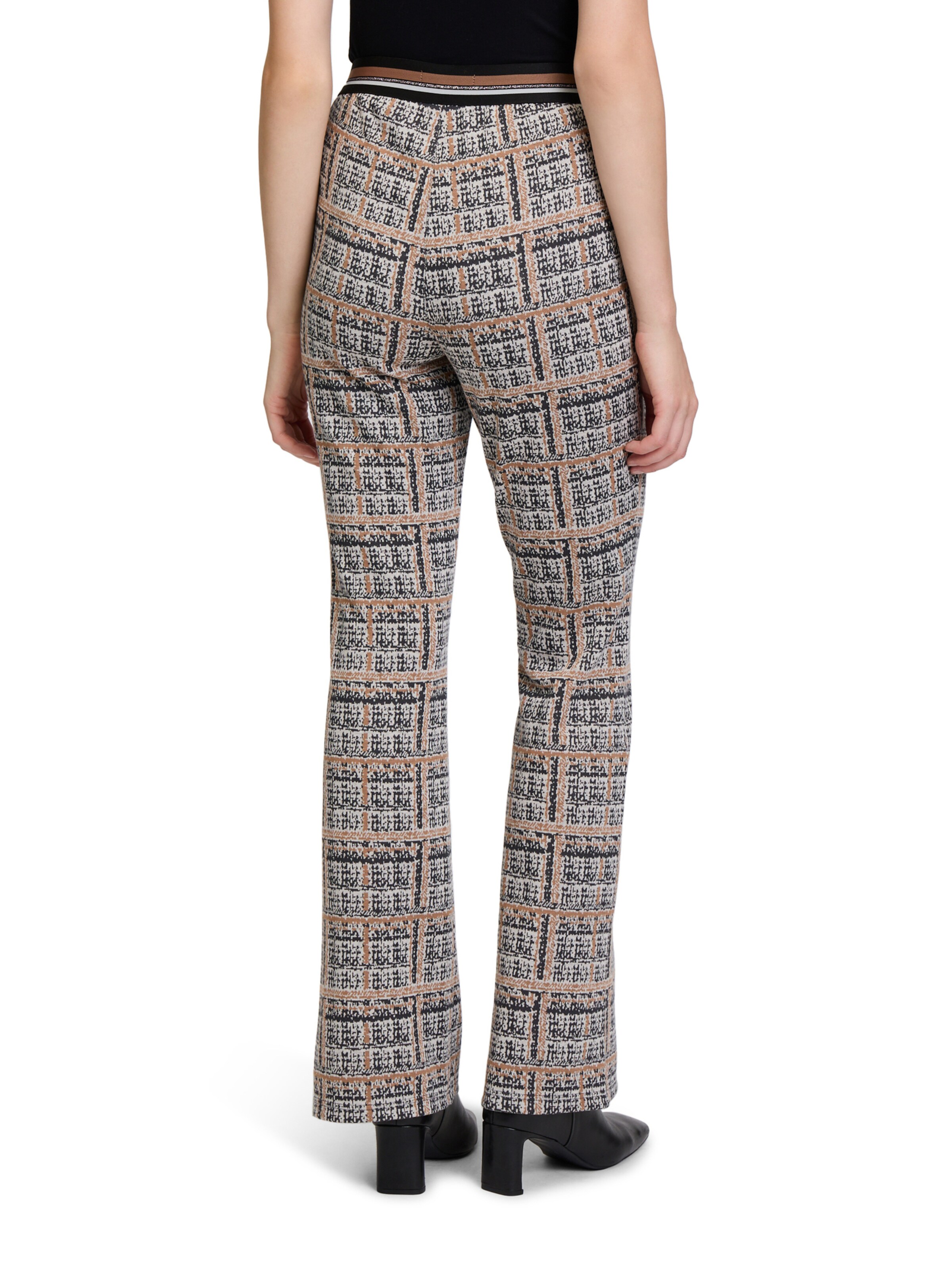 Betty Barclay Slimfit Karo-Hose Slim Fit in Grau